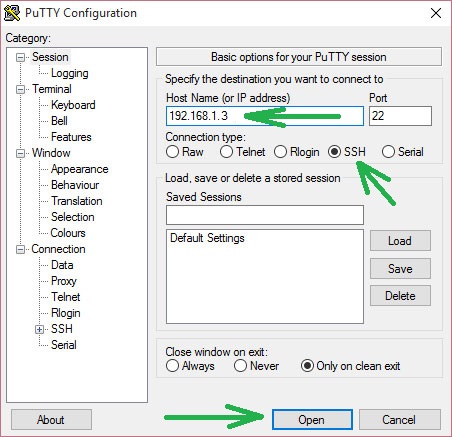 Raspberry Pi Remote Access by using SSH and Putty